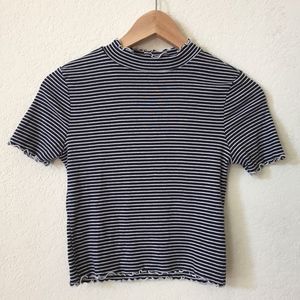 Cropped Striped Shirt